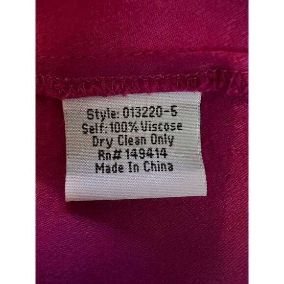 Johnny Was Calme Boho Double Tassel Top Embroidery Blouse L Raspberry Color - Picture 12 of 13